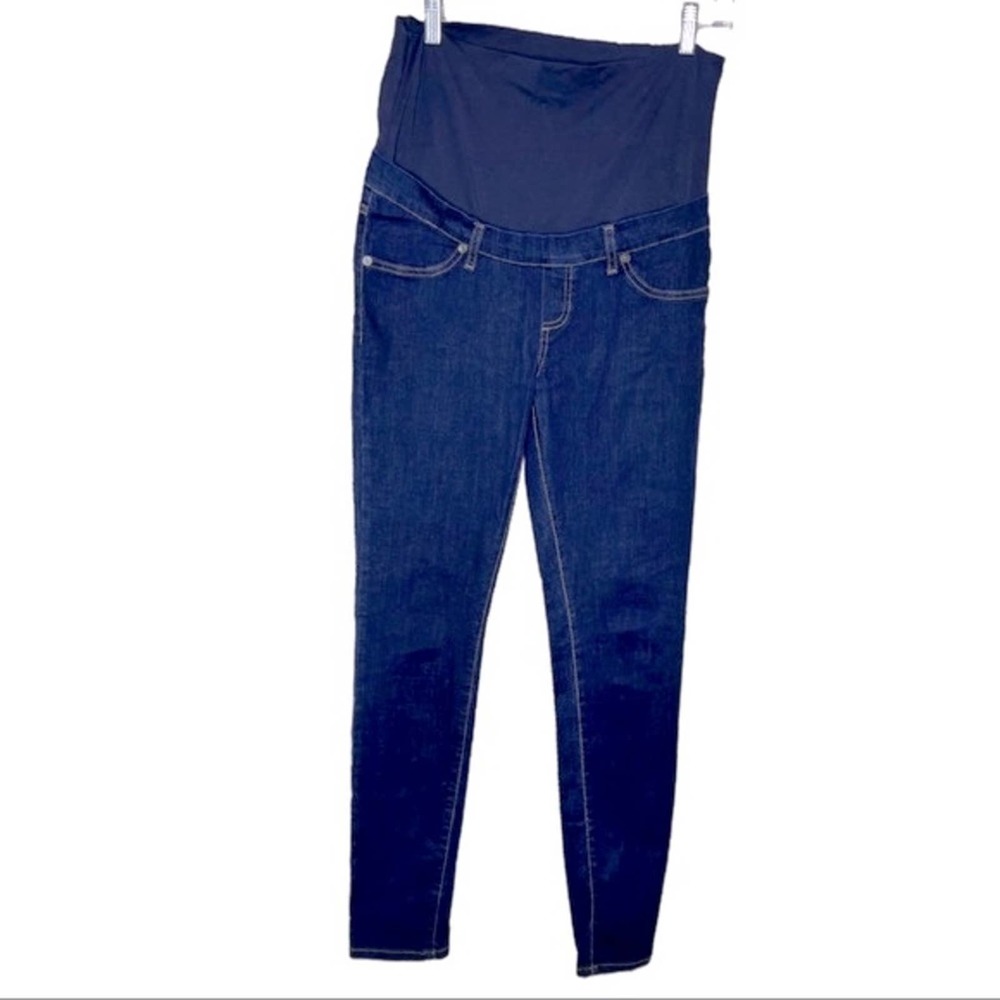 MAMA Jeans Maternity Dark Wash Stretchy Skinny Medium